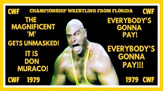 The Magnificent M Gets Unmasked It Is Don Muraco March 28th 1979 CWF [upl. by Henley]