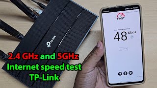 2 4ghz vs 5ghz speed test on tp link router [upl. by Ynehteb726]