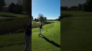 HyHope golf with wife golf golfswing golfcourse [upl. by Dosh]