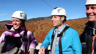 Ziptrek Tremblant  Fall Zipping [upl. by Odirfliw]