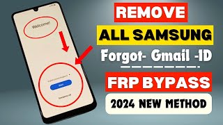 Samsung FRP Bypass 2024 All Android 14131211 BY New Trick 1 Click Remove Latest Security Patch [upl. by Aneekas]