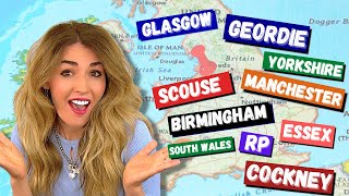 Learn 15 BRITISH Accents from around the UK with Examples britishaccent [upl. by Noedig]