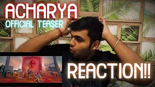 Acharya  Official Teaser  Reaction  Megastar Chiranjeevi  Koratala Siva  Mani Sharma [upl. by Aleciram]