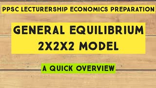 General equilibrium 2x2x2 MODEL [upl. by Drandell]