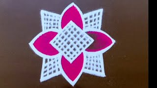 51 dots Simple Pongal kolam ❤️Sankranthi muggulu ❤️ Easy daily kolam 🤩❤️✨🌹 [upl. by Anyr]