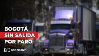 Caos en Bogotá por paro de camioneros bloquearon las salidas de la ciudad [upl. by Elena]