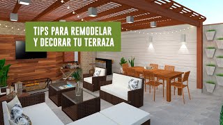 Tips para remodelar y decorar tu terraza y convertirla en un oásis urbano [upl. by Esinrahc320]