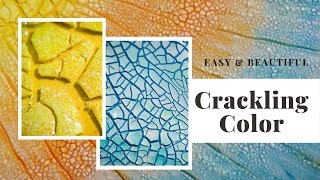 Viva Crackling Color  Crackle paste  EASY [upl. by Bolme]