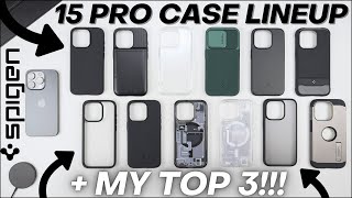 iPhone 15 Pro Spigen Case Lineup  My TOP 3 FAVORITE Revealed [upl. by Arimas]