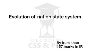 Evolution of Nation State System [upl. by Nyraf]