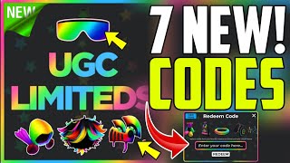 NEW ALL WORKING CODES FOR UGC LIMITED IN NOVEMBER 2024 ROBLOX UGC LIMITED CODES [upl. by Hauge]