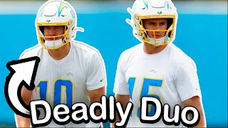 Justin Herbert and Ladd McConkey Looking Great During OTAs [upl. by Dranyl]