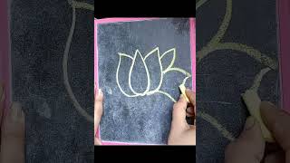 Chalkboard drawing easy shorts [upl. by Ellehcyar]