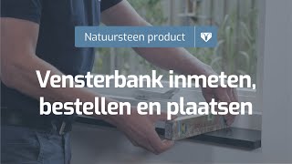 Natuursteen vensterbank inmeten bestellen en plaatsen » Steenboknatuursteennl [upl. by Immaj]