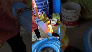 Installing the antifreeze sewage pipe process [upl. by Koby]