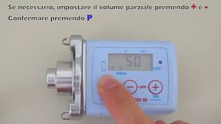 Crono SPID 50 Programming in flow rate mode F [upl. by Ursola]