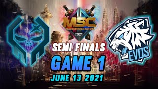 EXECRATION VS EVOS LEGENDS GAME 1 MSC SEMIFINALS JUNE 13 2021 [upl. by Margalo]