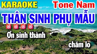 KARAOKE TONE NAM  THÂN SINH PHỤ MẪU  BÌN x JIN TUẤN NAM  BEAT HAY  HUỲNH LÊ [upl. by Brey]