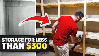 Cheap and easy DIY Storage Shelves [upl. by Eidok982]