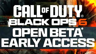 Black Ops 6 OPEN BETA Revealed Official Dates NO Exclusivity 10 Days Of BO6 Multiplayer [upl. by Mharg]