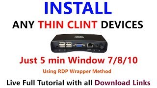 Setup Thin client Device on Server Step by Step [upl. by Onit]