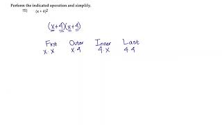 15 Perform the indicated operation and simplify [upl. by Ettezzus]