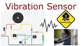 Allarme sensore di vibrazioni con memoria  vibration sensor alarm [upl. by Anayra]