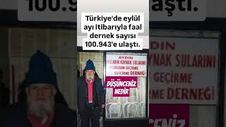 TÜRKİYEDE EYLÜL AYI İTİBARIYLA FAAL DERNEK SAYISI 100943E ULAŞTI DÜŞÜNCENİZ NEDİR [upl. by Acenom]