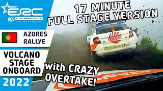 FULL STAGE Rally Onboard  Famous Volcano Ridge stage from ERC Azores Rallye 2022 [upl. by Moriyama]