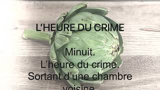 Poème lheure du crime [upl. by Zamir]