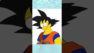 Watch Goku Come to Life as a Cool Simpsons Drawing  Cool Transformation drawing simpsons goku [upl. by Laohcin]