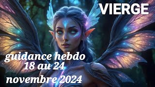 VIERGE ♍️ DU 18 AU 24 NOVEMBRE 🧚‍♀️ une victoire professionnelle 💫 [upl. by Ecinereb]