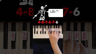 Disbelief Papyrus Piano Tutorial shorts [upl. by Balf]