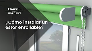 ¿Cómo instalar un estor enrollable  Stor Planet [upl. by Ennaesor]