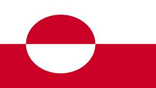 Bandera e Himno de Groenlandia Dinamarca  Flag and Anthem of Greenland Denmark [upl. by Imogen]