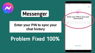 How to Fix Enter Your Pin To Sync Your Chat History On Messenger [upl. by Hannaj202]