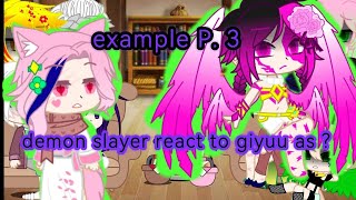 demon slayer react to giyuu as Venti example [upl. by Leaw]