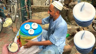 Shabqadar Tang Bazar Homemade Ice Cream  Muneer Mama Ice Cream Making  Milk Ice Cream [upl. by Martguerita]