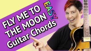 FLY ME TO THE MOON  Jazz GUITAR CHORDS  EASY Comping [upl. by Bussey]