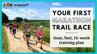 5 steps to your FIRST TRAIL MARATHON  50k  what to wear what to eat and 12week training plan [upl. by Biddie]