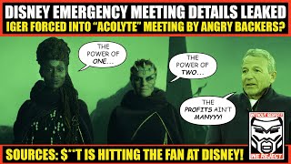 Disney Emergency Meeting was FORCED on Iger by Angry Backers Over quotAcolytequot FAILURE Sources Claim [upl. by Donielle607]