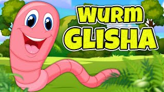 Wurm Glisha 💛 Regenwurmlied 💙 Kinderlieder zum Mitsingen 💛 Tiergeräusche ❤️️ [upl. by Cairns170]