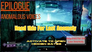 Destiny 2 Epilogue Anomalous Voices Version 2 [upl. by Ahseuqal]