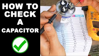 How To Check HVAC Capacitor With Multimeter [upl. by Ramoj883]