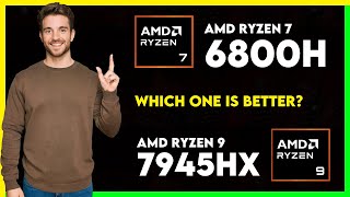 AMD Ryzen 7 6800H vs AMD Ryzen 9 7945HX Comparison [upl. by Donell720]