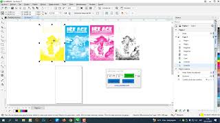 Cuatricromia en CorelDraw 2023 😎😎  Policromia en CorelDraw  CMYK Serigrafia  Semitonos con macro [upl. by Assilak]