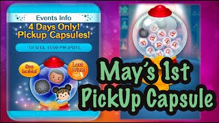 Disney Tsum Tsum  Mays 1stw Set of Pick Up Capsule Review [upl. by Kcirddet]