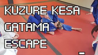 Kuzure Kesa Gatame Escape w Sensei Bruce Fowler [upl. by Aneekas]