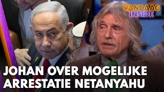 Johan reageert op arrestatiebevel Netanyahu  VANDAAG INSIDE [upl. by Aerdnaid715]