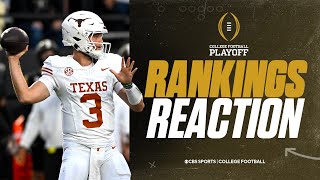 CFP Rankings Released Experts react to the Week 12 College Football Playoff Rankings [upl. by Eenahs]